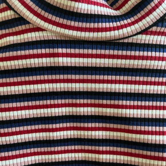 Reformation Mod Turtleneck Striped Mini Dress - Picture 6 of 6